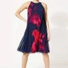 Roman Navy Floral Pleated Swing Dress 1 Roman Navy Floral Pleated Swing Dress -Roman Sales Shop unnamed file 10