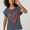 Roman Blue Stripe Print Heart T-Shirt 2 Roman Blue Stripe Print Heart T-Shirt -Roman Sales Shop unnamed file 10022