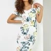 Roman Ivory Floral Cold Shoulder Scuba Dress 1 Roman Ivory Floral Cold Shoulder Scuba Dress -Roman Sales Shop unnamed file 1003