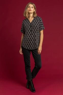 Roman Brown Glitter Check Print Zip Top 9 Roman Brown Glitter Check Print Zip Top -Roman Sales Shop unnamed file 10052