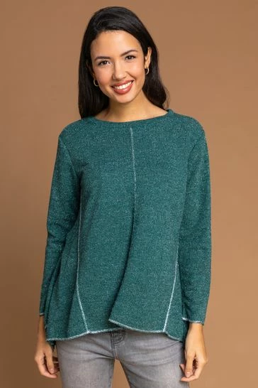 Roman Blue Sparkle Stripe Swing Top 8 Roman Blue Sparkle Stripe Swing Top - Image 6