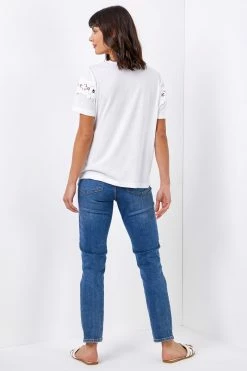 Roman White Lace Detail Jersey T-Shirt 9 Roman White Lace Detail Jersey T-Shirt -Roman Sales Shop unnamed file 10063