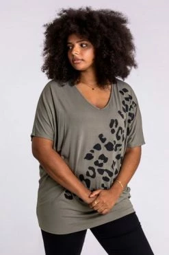 Roman Grey Curve Embellished Animal Print T-Shirt 18 Roman Grey Curve Embellished Animal Print T-Shirt -Roman Sales Shop unnamed file 10073