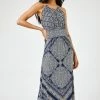 Roman Blue Geo Print Halterneck Maxi Dress 1 Roman Blue Geo Print Halterneck Maxi Dress -Roman Sales Shop unnamed file 1008