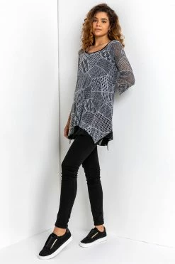 Roman Black Lace Overlay Hanky Hem Top 11 Roman Black Lace Overlay Hanky Hem Top -Roman Sales Shop unnamed file 10082