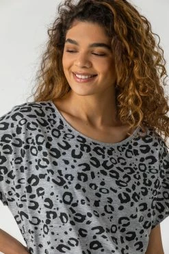 Roman Grey Embellished Animal Print Top 11 Roman Grey Embellished Animal Print Top -Roman Sales Shop unnamed file 10090