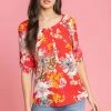 Roman Red Bold Floral Print Button Top 1 Roman Red Bold Floral Print Button Top -Roman Sales Shop unnamed file 10098
