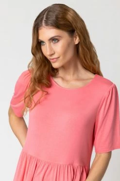 Roman Orange Peplum Hem Tiered Smock Top 10 Roman Orange Peplum Hem Tiered Smock Top -Roman Sales Shop unnamed file 10129