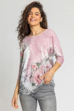 Roman Grey Feather Border Print Top 13 Roman Grey Feather Border Print Top -Roman Sales Shop unnamed file 10142