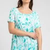 Roman Green Curve Leaf Print Swing Top 2 Roman Green Curve Leaf Print Swing Top -Roman Sales Shop unnamed file 10173