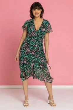 Roman Green Ditsy Floral Wrap Midi Dress 11 Roman Green Ditsy Floral Wrap Midi Dress -Roman Sales Shop unnamed file 1018