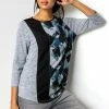 Roman Blue Abstract Print Colourblock Top 2 Roman Blue Abstract Print Colourblock Top -Roman Sales Shop unnamed file 10210