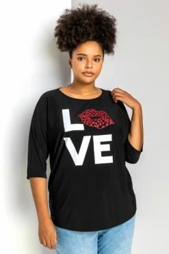 Roman Black Curve Love Print Jersey T-Shirt 11 Roman Black Curve Love Print Jersey T-Shirt -Roman Sales Shop unnamed file 10234