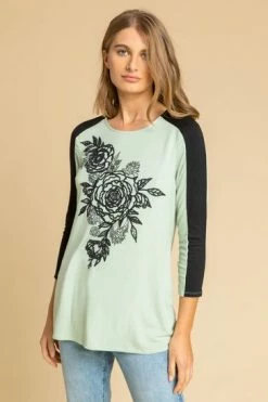 Roman Pink Floral Embellished Contrast Print Top 13 Roman Pink Floral Embellished Contrast Print Top -Roman Sales Shop unnamed file 10260