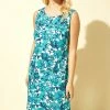 Roman Green Back Button Floral Print Dress -Roman Sales Shop unnamed file 103