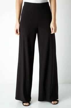 Roman Black Originals Wide Leg Palazzo Trousers