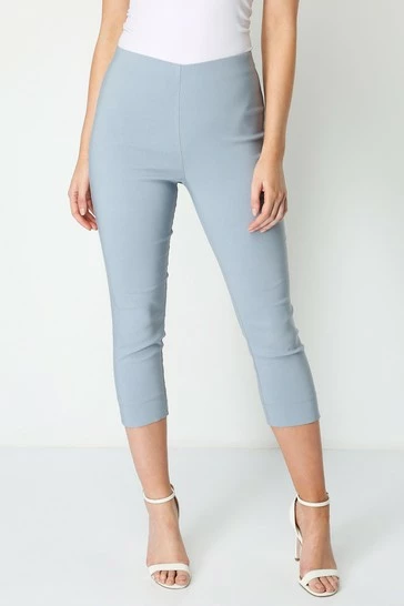 Roman Grey Cropped Stretch Trouser 7 Roman Grey Cropped Stretch Trouser - Image 5