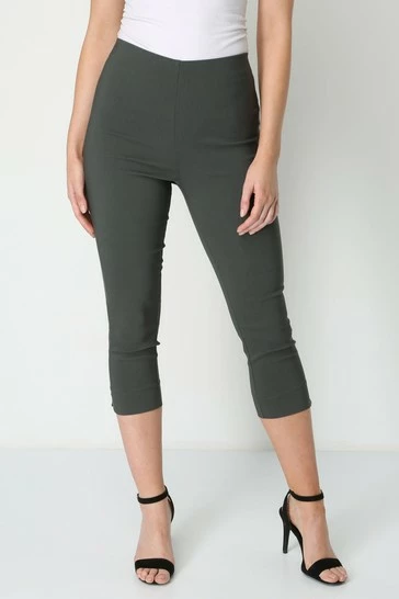Roman Grey Cropped Stretch Trouser 25 Roman Grey Cropped Stretch Trouser - Image 23