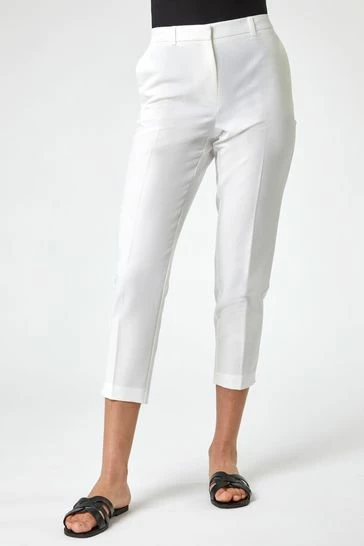 Roman Ivory Smart Tapered Trousers 7 Roman Ivory Smart Tapered Trousers - Image 5