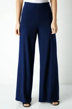 Roman Navy Wide Leg Trousers