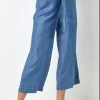 Roman Blue Waist Tie Detail Denim Culottes 2 Roman Blue Waist Tie Detail Denim Culottes -Roman Sales Shop unnamed file 10400