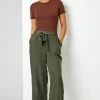 Roman Dark Green Waist Tie Detail Culottes -Roman Sales Shop unnamed file 10405