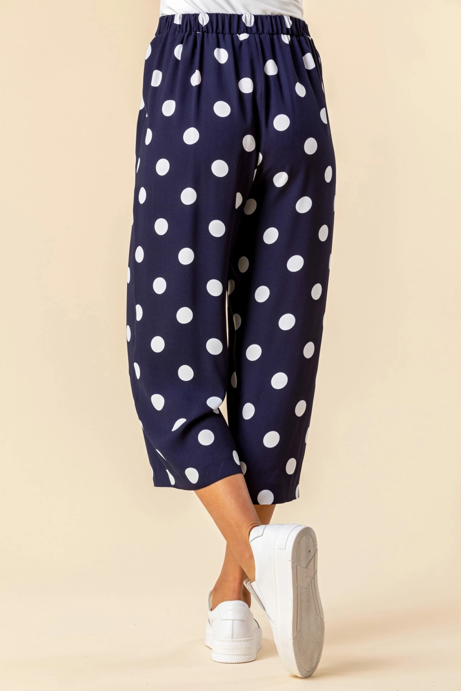 Roman Navy Polka Dot Culotte Trousers 4 Roman Navy Polka Dot Culotte Trousers - Image 2