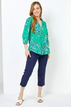 Roman Blue Petite Cropped Stretch Trousers 10 Roman Blue Petite Cropped Stretch Trousers -Roman Sales Shop unnamed file 10443