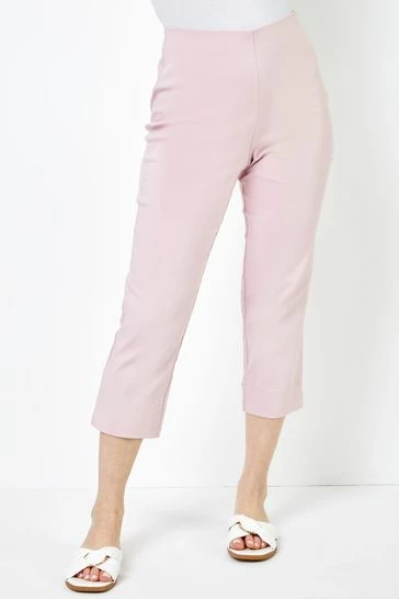 Roman Blue Petite Cropped Stretch Trousers 8 Roman Blue Petite Cropped Stretch Trousers - Image 6