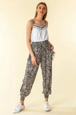 Roman Multi Animal Print Hareem Lounge Joggers