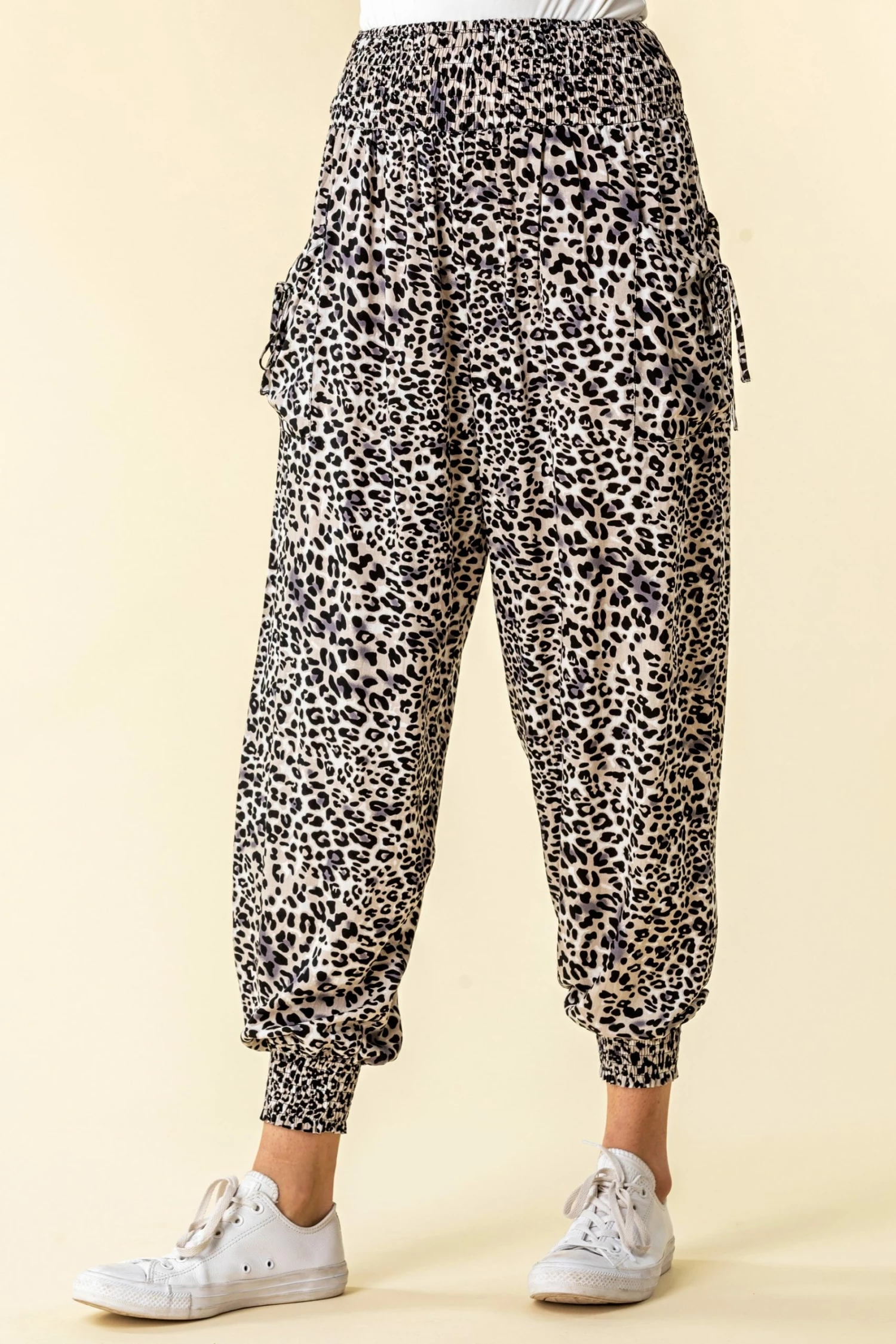Roman Multi Animal Print Hareem Lounge Joggers 5 Roman Multi Animal Print Hareem Lounge Joggers - Image 3