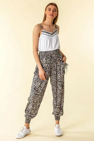 Roman Multi Animal Print Hareem Lounge Joggers 7 Roman Multi Animal Print Hareem Lounge Joggers - Image 5