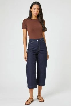 Roman Blue Denim Wide Leg Culottes -Roman Sales Shop unnamed file 10454