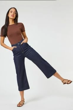 Roman Blue Denim Wide Leg Culottes -Roman Sales Shop unnamed file 10455