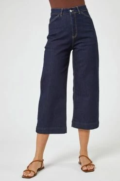 Roman Blue Denim Wide Leg Culottes -Roman Sales Shop unnamed file 10456