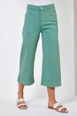 Roman Blue Denim Wide Leg Culottes -Roman Sales Shop unnamed file 10457