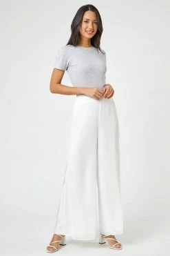 Roman White Wide Leg Side Split Trousers 11 Roman White Wide Leg Side Split Trousers -Roman Sales Shop unnamed file 10461