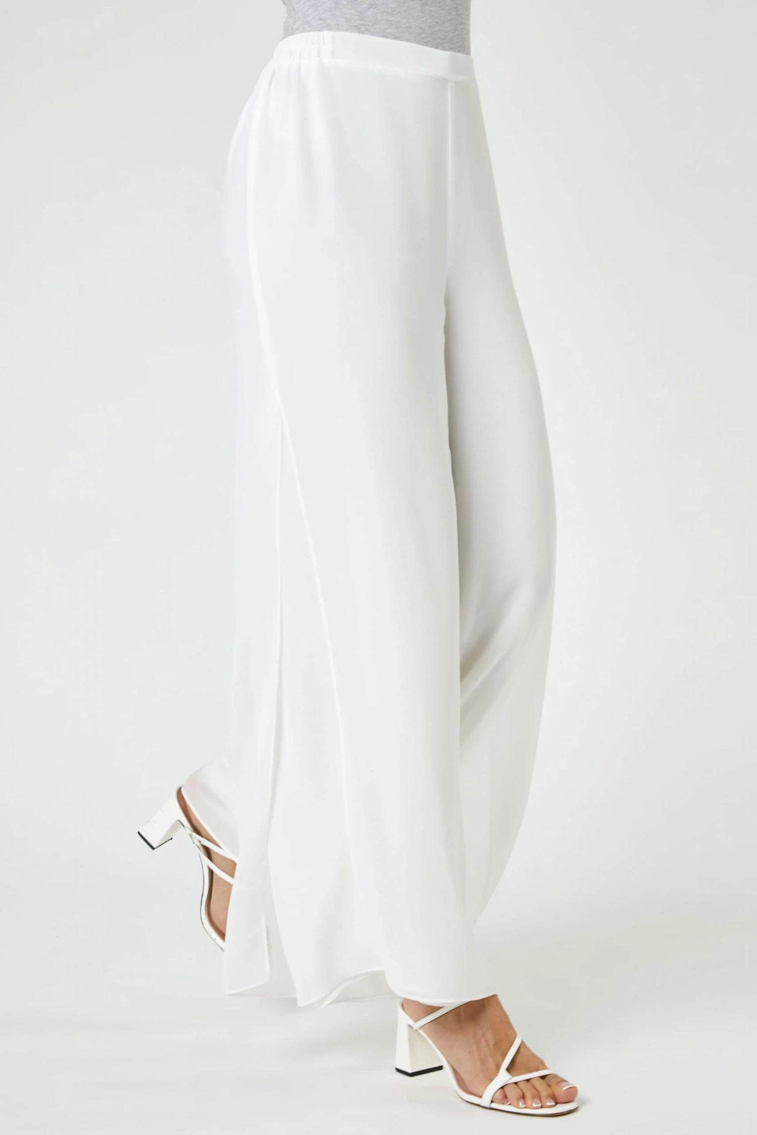 Roman White Wide Leg Side Split Trousers 7 Roman White Wide Leg Side Split Trousers - Image 5