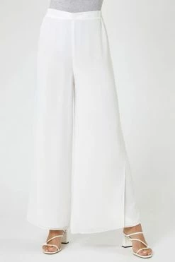 Roman White Wide Leg Side Split Trousers 13 Roman White Wide Leg Side Split Trousers -Roman Sales Shop unnamed file 10463