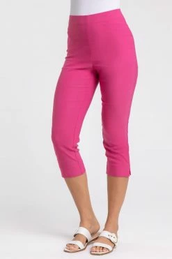 Roman Pink Cropped Stretch Trouser