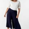 Roman Navy Curve Plain Culotte Trousers 1 Roman Navy Curve Plain Culotte Trousers -Roman Sales Shop unnamed file 10491