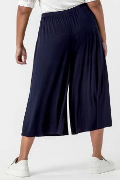 Roman Navy Curve Plain Culotte Trousers 8 Roman Navy Curve Plain Culotte Trousers -Roman Sales Shop unnamed file 10492