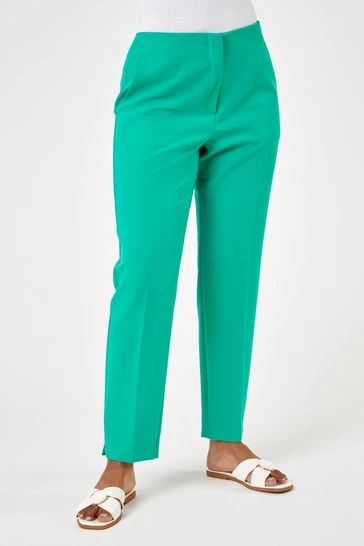 Roman Green Petite Soft Jersey Tapered Trouser 8 Roman Green Petite Soft Jersey Tapered Trouser - Image 6