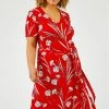 Roman Red Curve Floral Print Fit And Flare Midi Dress 2 Roman Red Curve Floral Print Fit And Flare Midi Dress -Roman Sales Shop unnamed file 1054