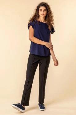 Roman Black Soft Jersey Tapered Trouser -Roman Sales Shop unnamed file 10557