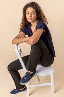 Roman Black Soft Jersey Tapered Trouser -Roman Sales Shop unnamed file 10558