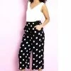 Roman Black Polka Dot Culotte Trousers -Roman Sales Shop unnamed file 10563
