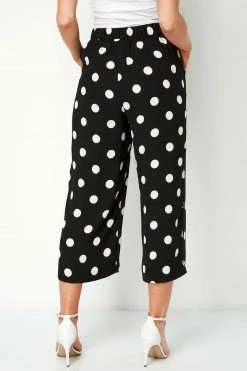 Roman Black Polka Dot Culotte Trousers 9 Roman Black Polka Dot Culotte Trousers -Roman Sales Shop unnamed file 10565