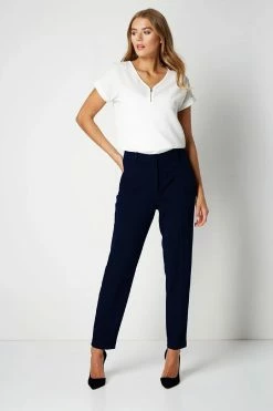 Roman Blue Petite Smart Tapered Trouser 9 Roman Blue Petite Smart Tapered Trouser -Roman Sales Shop unnamed file 10580