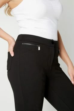 Roman Black Originals Zip Detail Ponte Trousers 9 Roman Black Originals Zip Detail Ponte Trousers -Roman Sales Shop unnamed file 10590